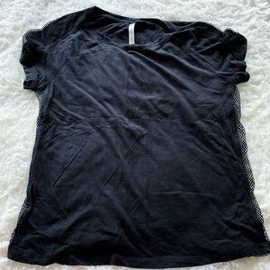 Fabletics short sleeve black athletic top